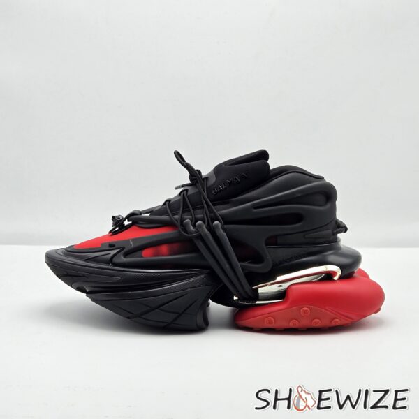 Balmain Unicorn Low-Top Black Red