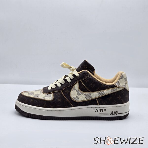 LV  X Air Force 1 Low By Monogram Brown Damier Azur